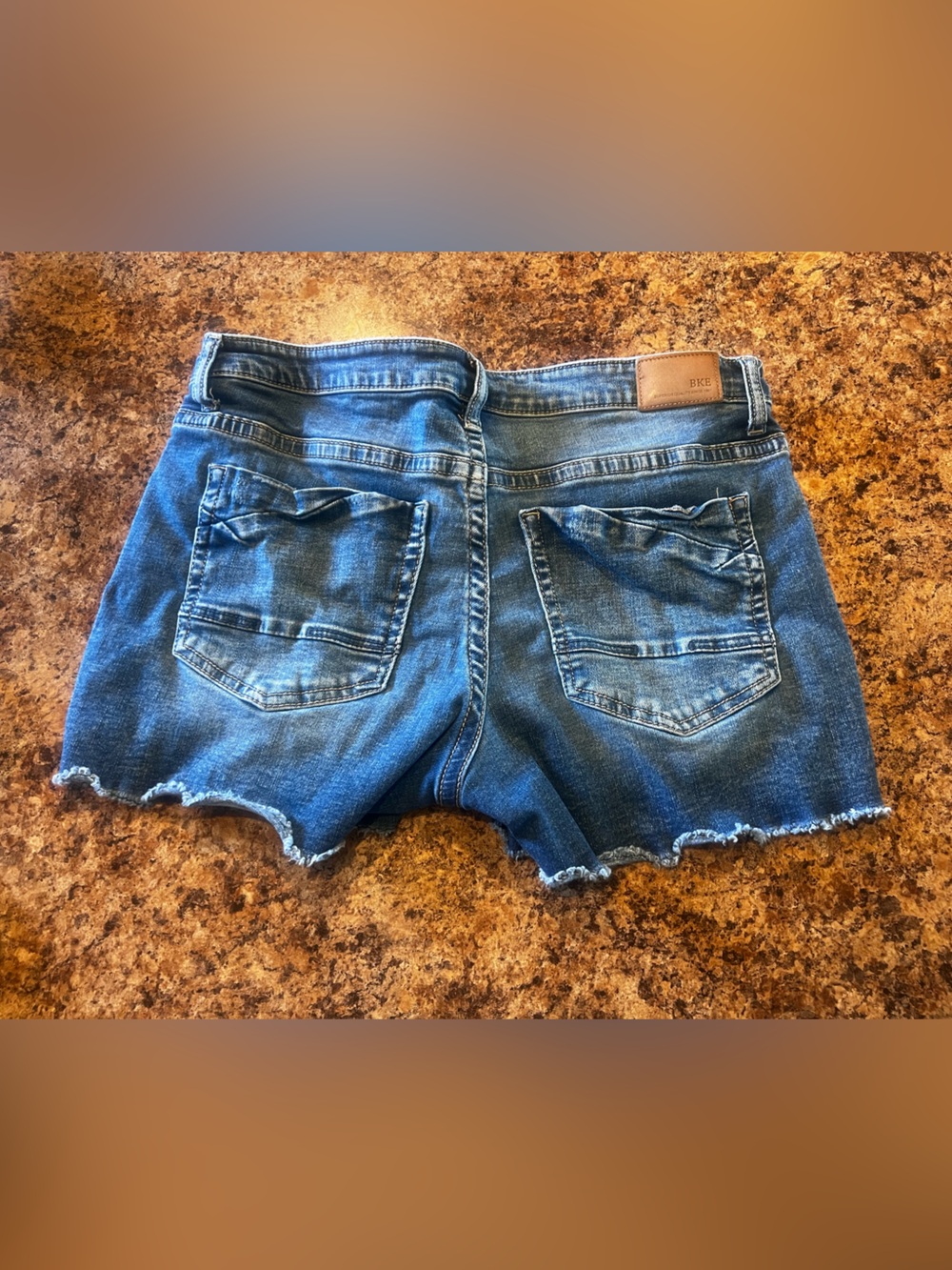 Bke Denim Blue Buckle Women’s Shorts size 31